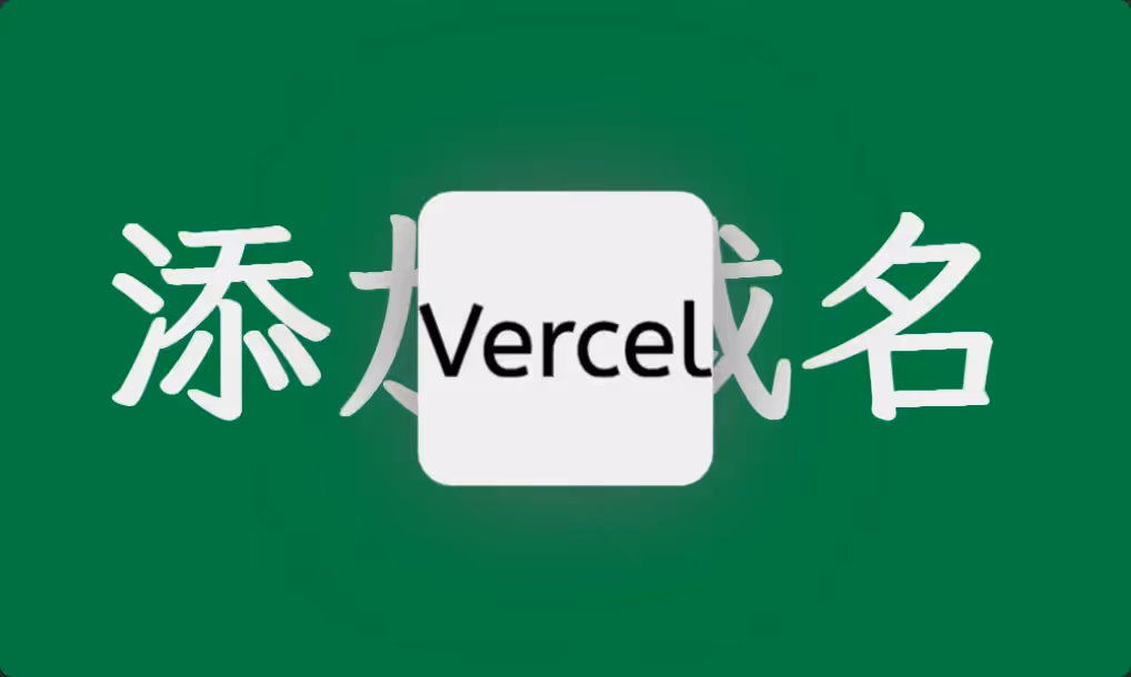 Vercel 添加自定义域名 - 最新方法 - 图文讲解