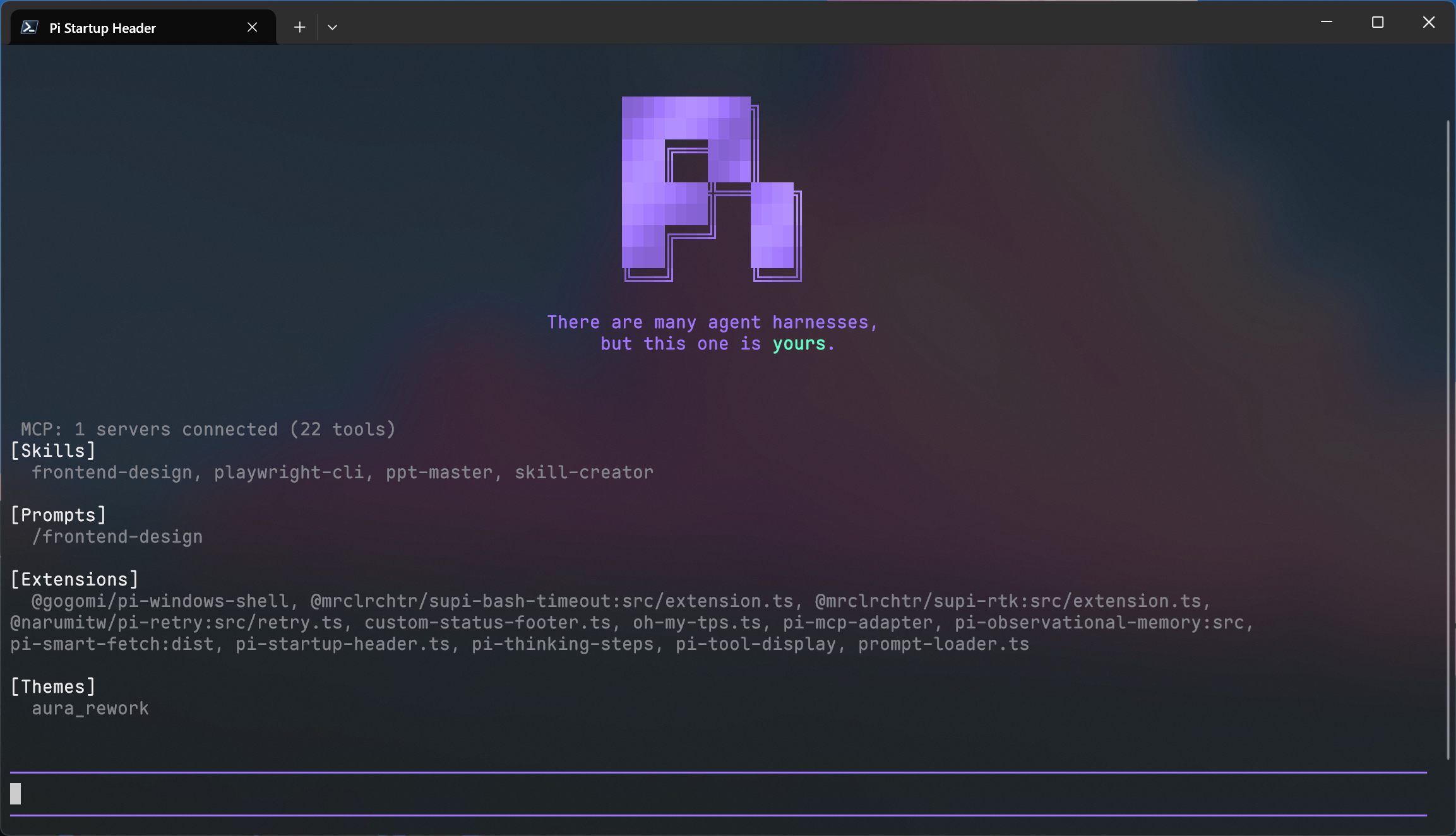 Pi Startup Header preview