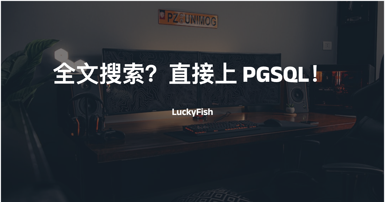 全文搜索？直接上 PGSQL！