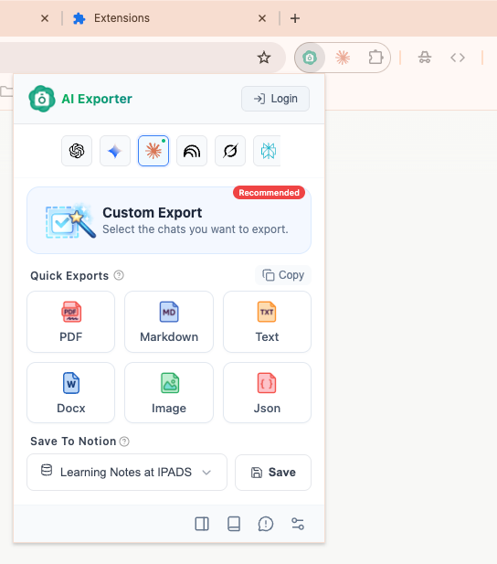 在 chrome 浏览器的显示状态