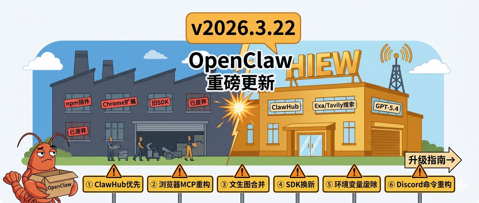 OpenClaw v2026.3.22重磅发布，升级前必看的避坑指南-一字节.OneByte