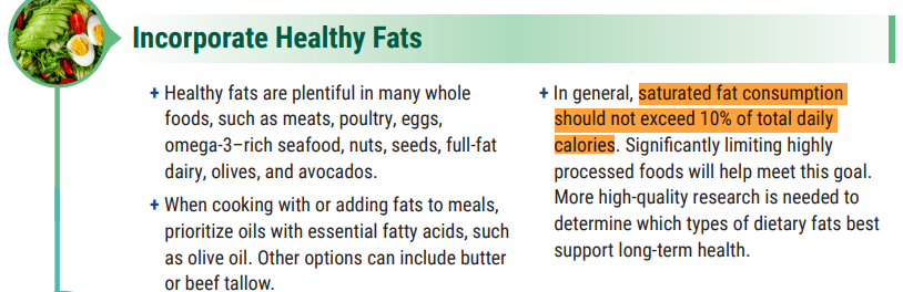 指南中关于饱和脂肪摄入量的规定