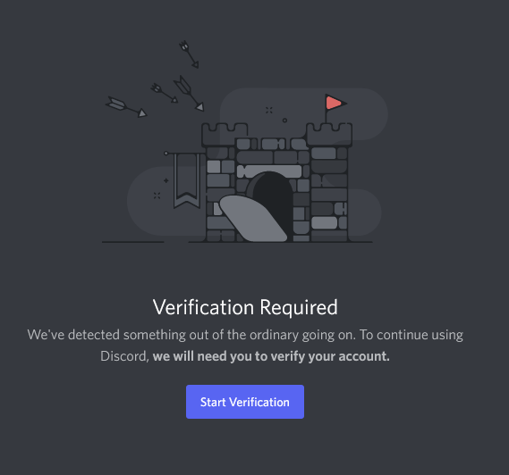 Discord register verification
