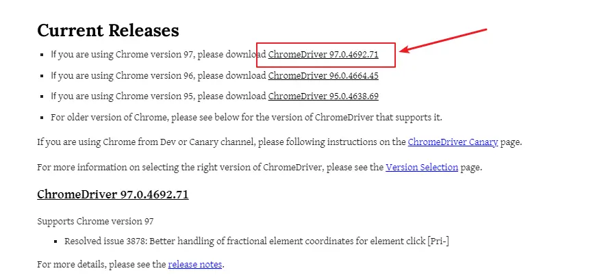 chromedriver