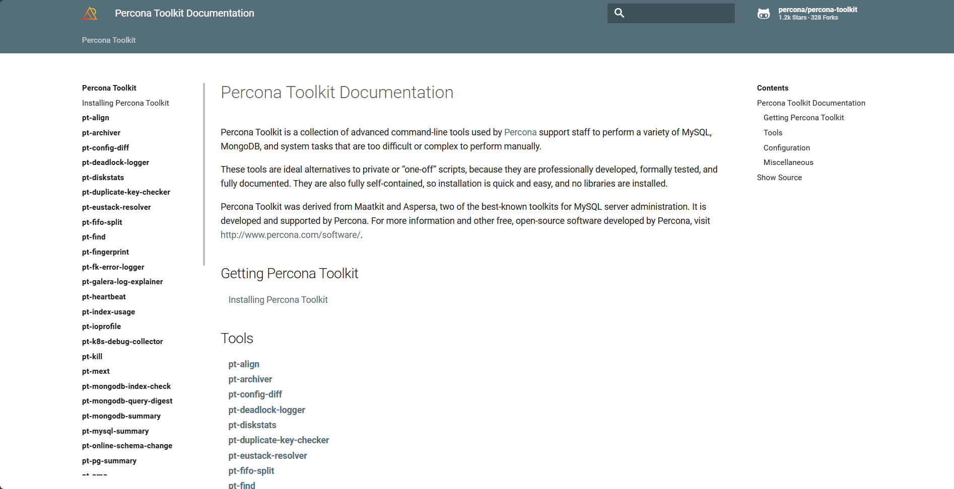 Percona Toolkit