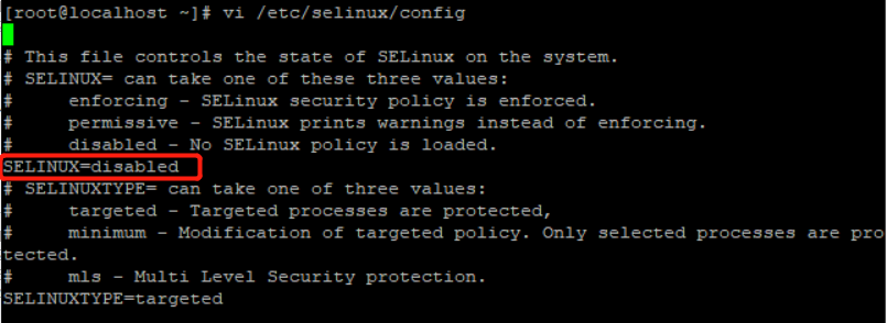 关闭selinux