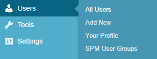 All Users Menu